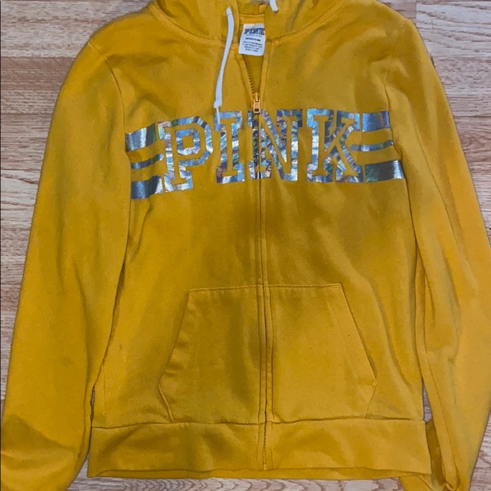 YELLOW PINK SWEATSHIRT